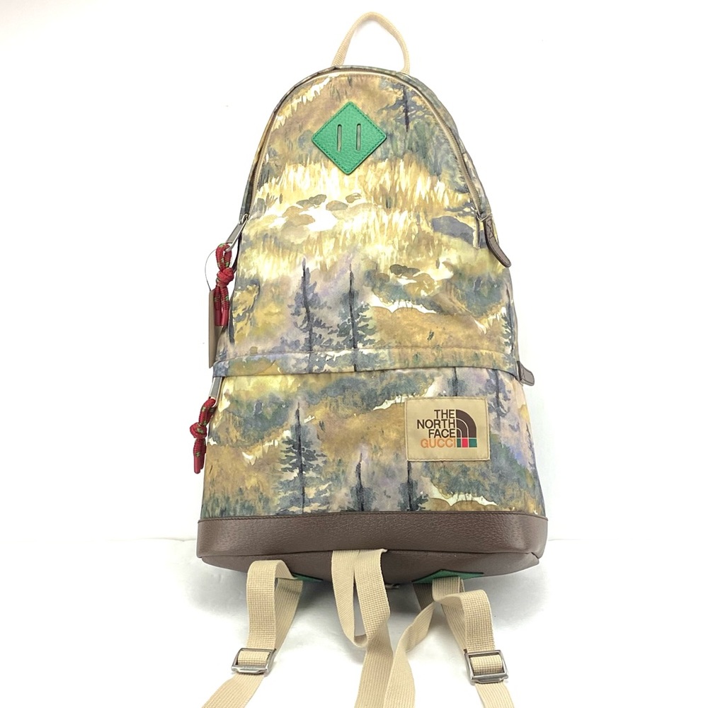 Gucci X The North Face Nylon Mountain Print Back Pack, 650288, NWT